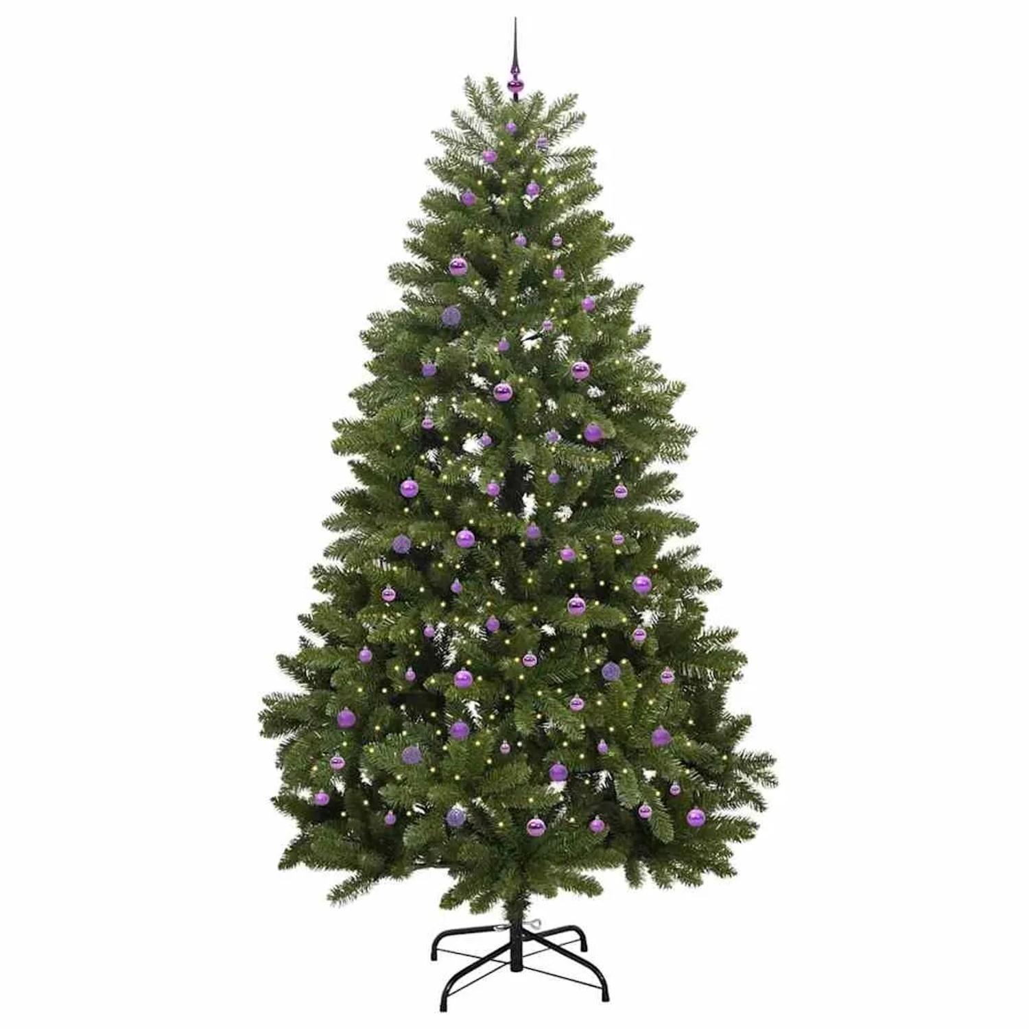 vidaXL Künstlicher Weihnachtsbaum Grün 300 cm PVC und Metall 3395727