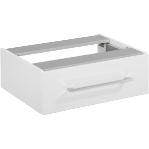 Fackelmann Waschbeckenunterschrank HYPE 3.0, weiß matt, 60 cm breit, mit Schublade und Griff.