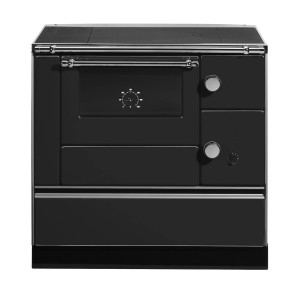 Schwarzer Westminster Küchenherd K76-90 mit Backfach links, 7,3 kW, Stahl
