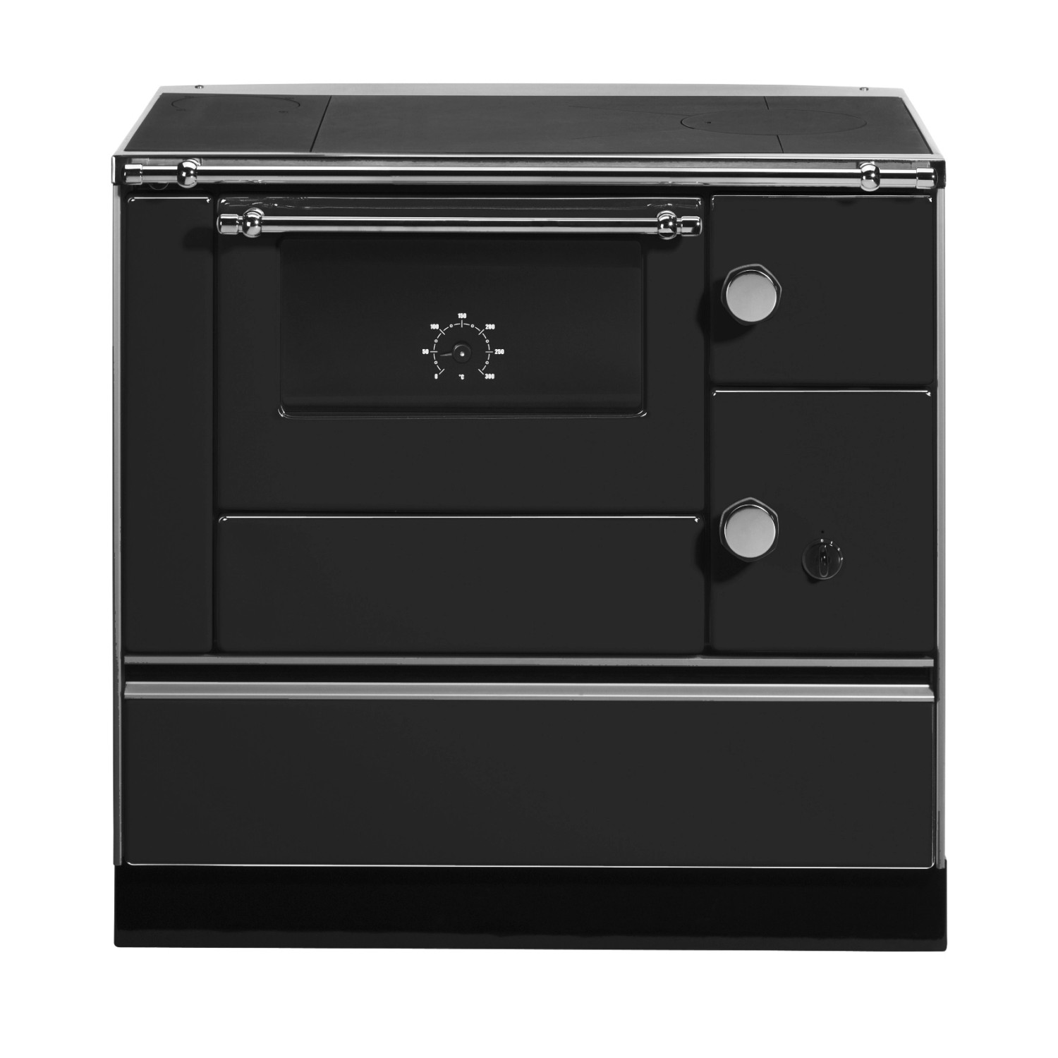 Westminster Küchenherd K76-90 Stahl Backfach Links Schwarz 7,3 kW günstig online kaufen