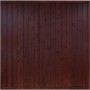 Braun lackiertes Sichtschutzzaunelement Oxford, 180x180 cm, aus Holz für den Garten.