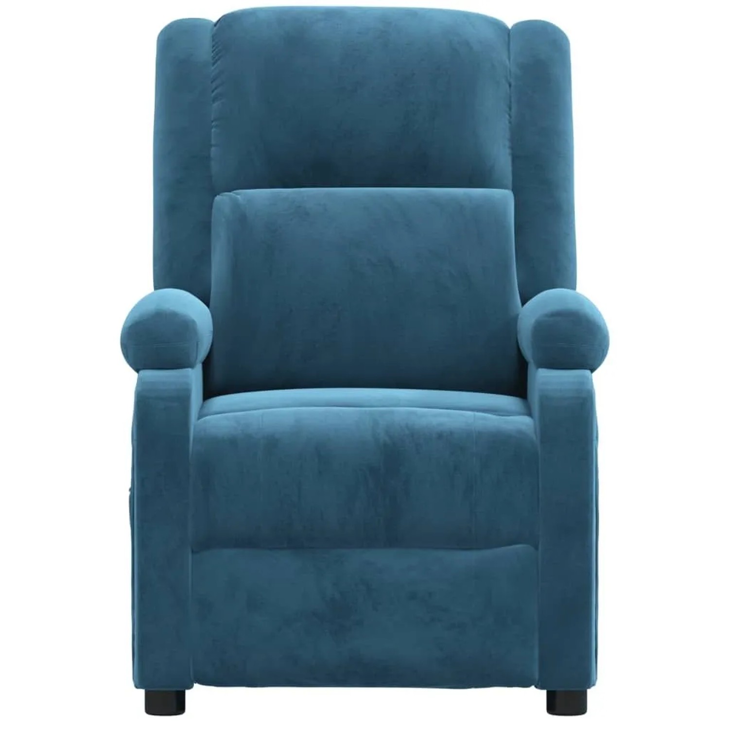 vidaXL Elektrischer Massagesessel Blau Samt 3098414_4