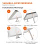 Montageanleitung: PVundSO Balkonkraftwerk Halterung für 2 Module, Aufständerung 15-30 Grad für Dach und Wand.