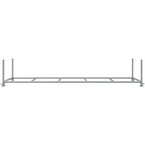 Schake Stapelpalette für Langgüter, 4 m, feuerverzinkt, zur Lagerung von Rohren und Profilen.