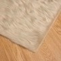 vidaXL Kunstschaffell Teppich Tafalla Beige 80 x 250 cm Polyester 42021480_7