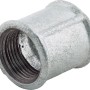 Temperguss Fitting 24,1 mm (Rp 3/4) Muffe, verzinkt, mit Innengewinde für Rohre.