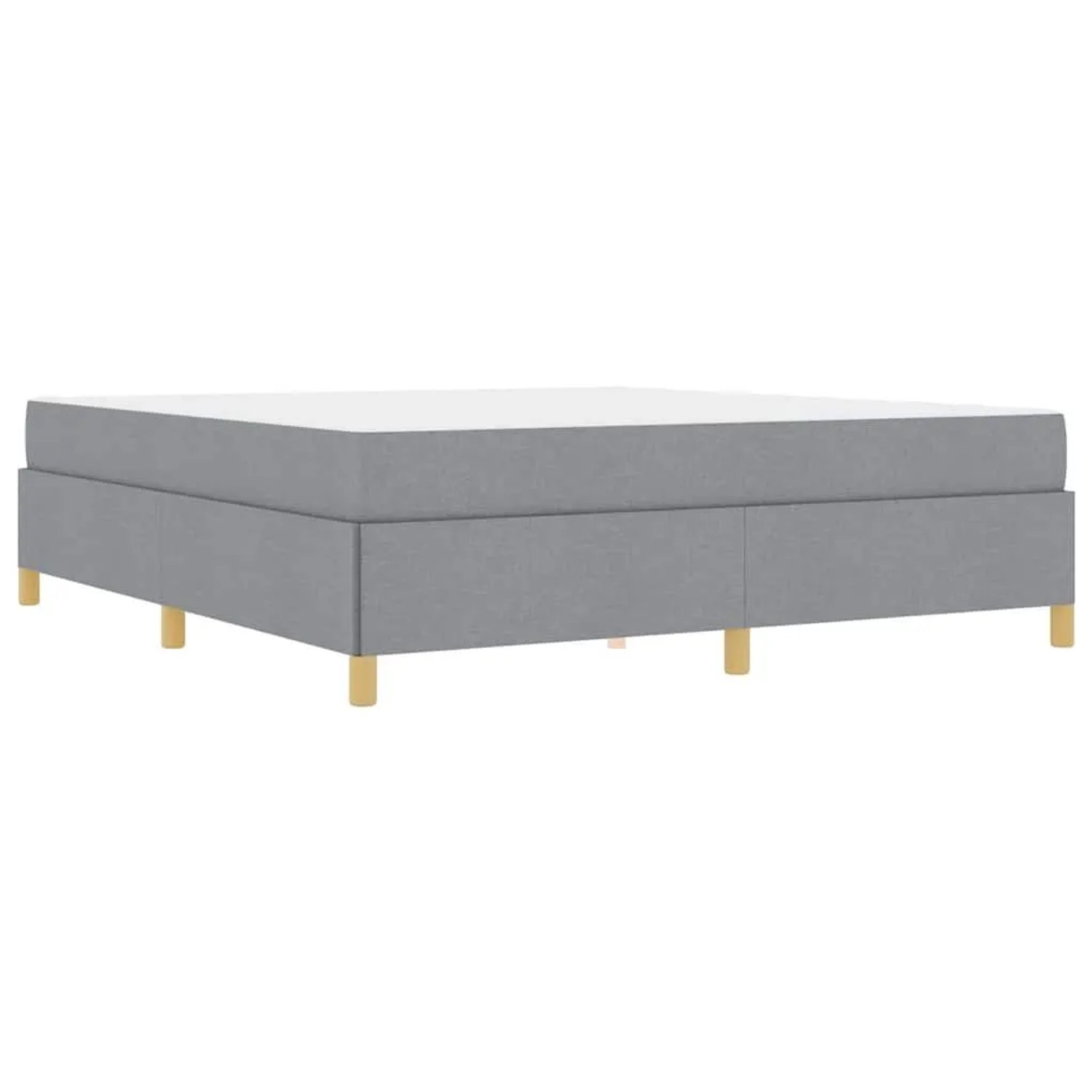 vidaXL Bettrahmen mit Matratze Hellgrau 180 x 200 cm Stoff 3398955