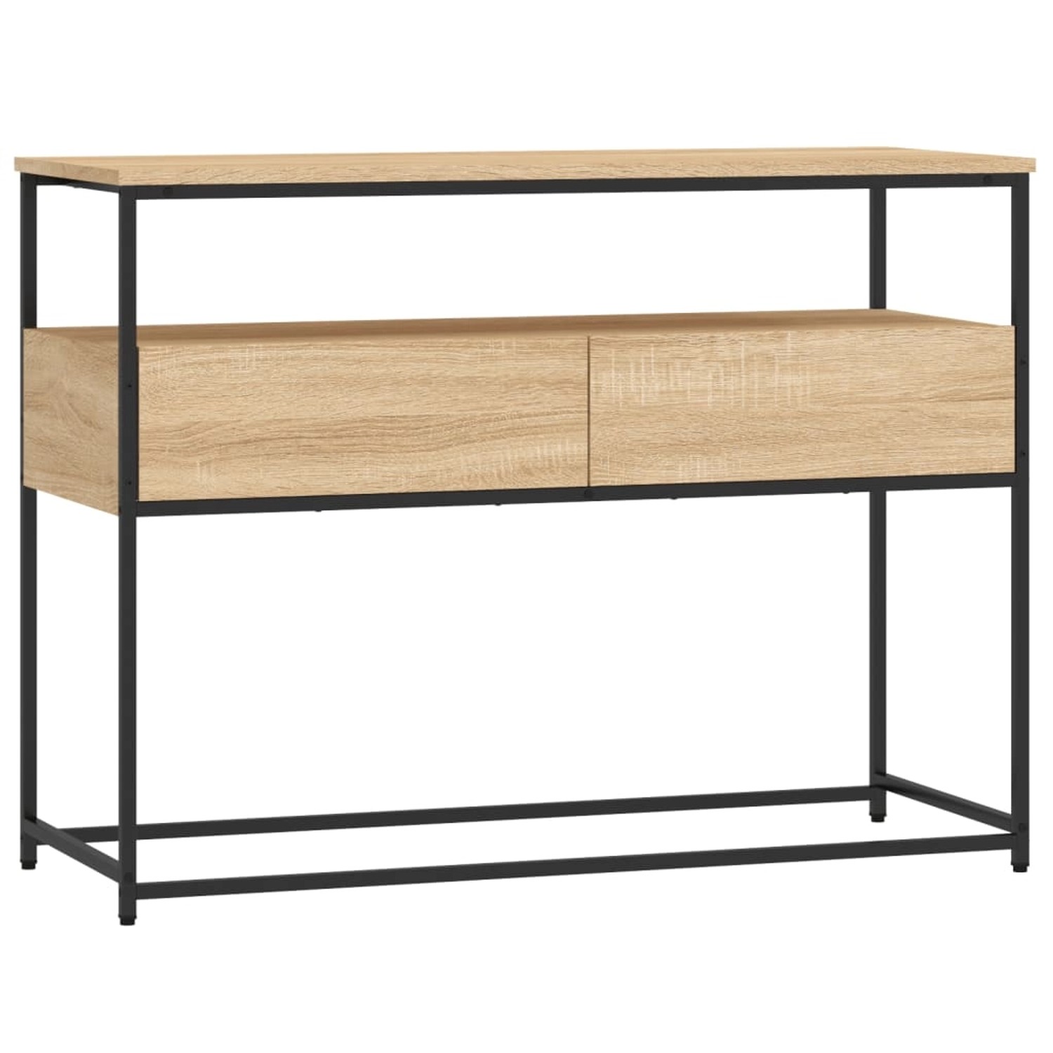 vidaXL Konsolentisch Sonoma-Eiche 100x40x75 cm Holzwerkstoff günstig online kaufen