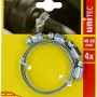 Schlauchschellen 4er Set, 40-60 mm, verzinkt für einfache Schlauchmontage.