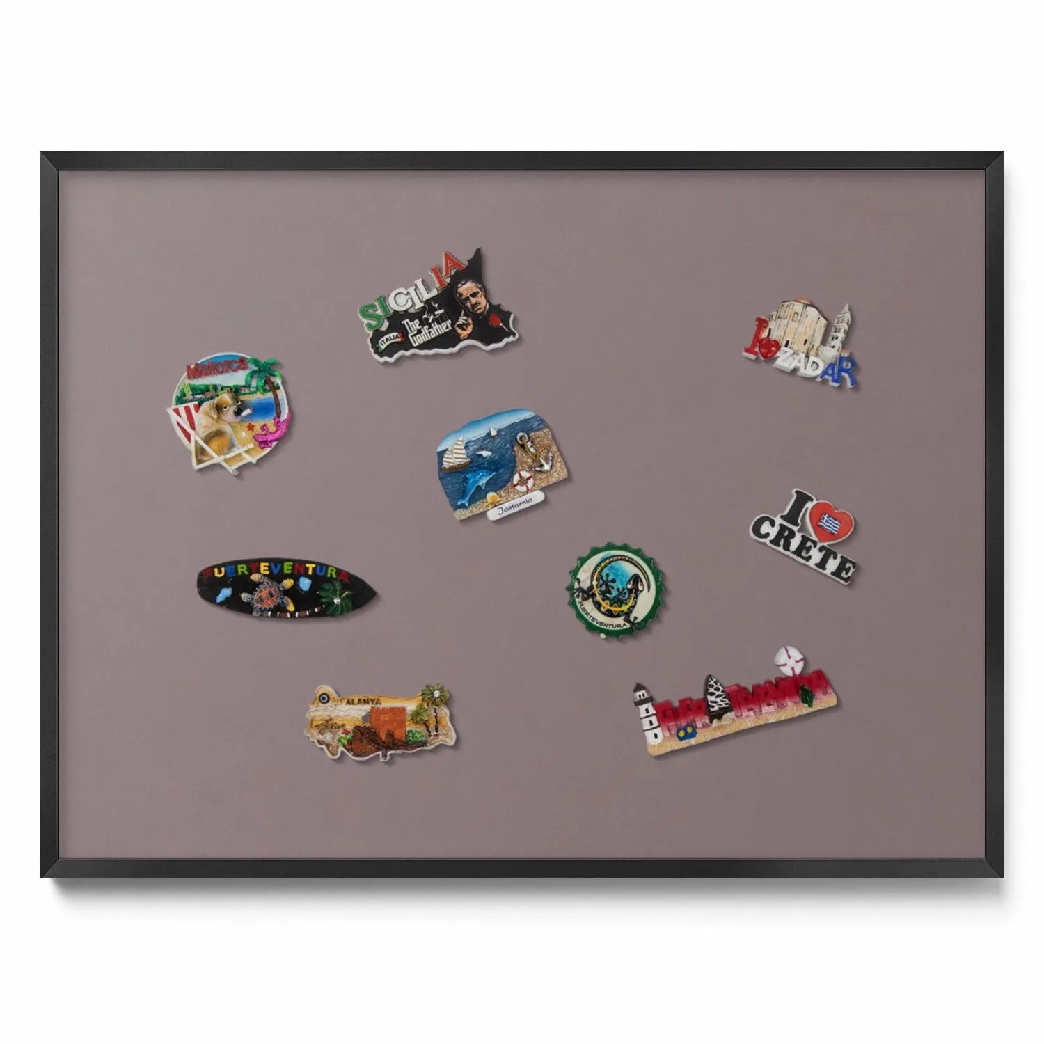 Tulup Magnettafel Wanddekoration Magnettafel bedruckt Farbe Hellbraun 80x60 günstig online kaufen