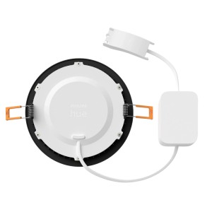 Philips Hue LED-Einbauleuchte Slim White & Color Ambiance Ø 17 cm Schwarz
