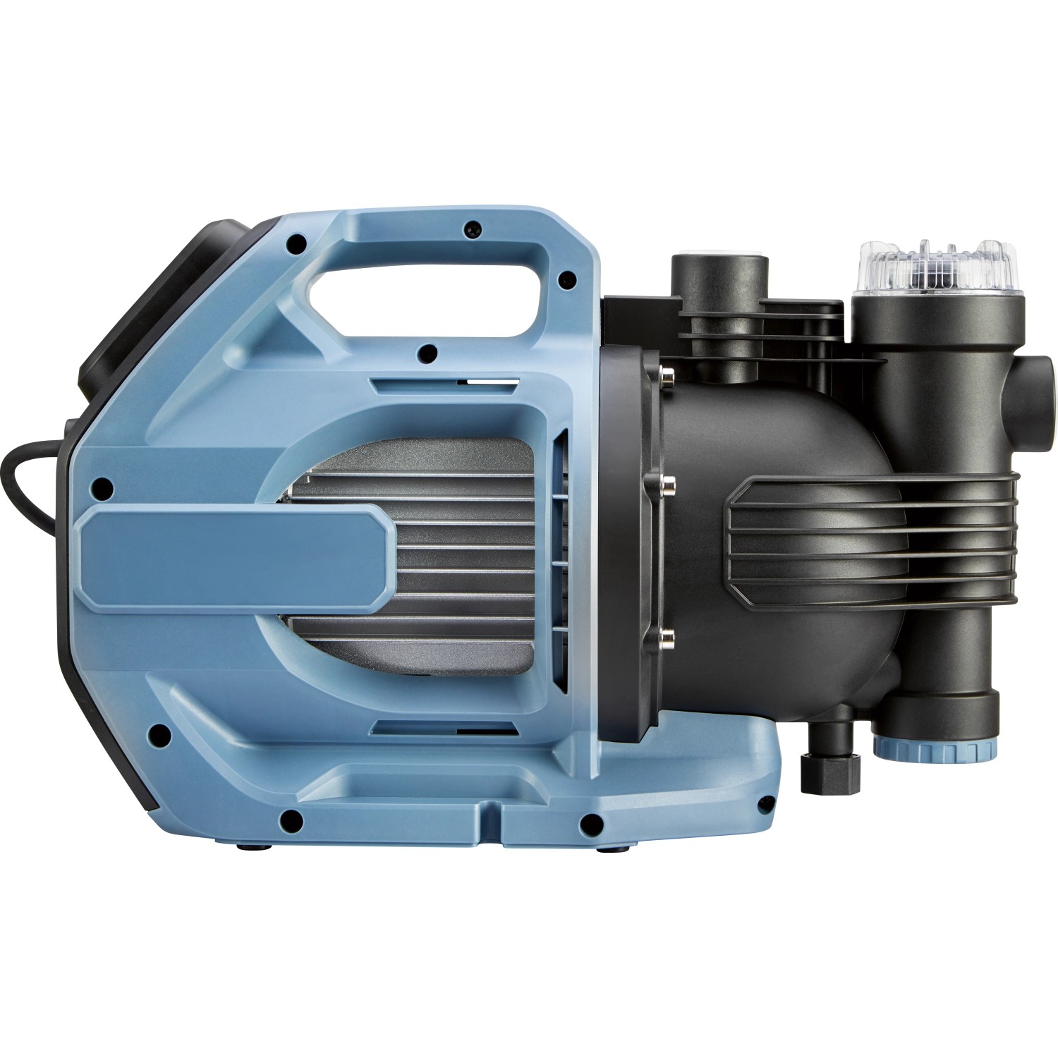 Hauswasser-Gartenautomat HWA 5400, blaue Gartenpumpe für Hauswasserversorgung und Gartenbewässerung.