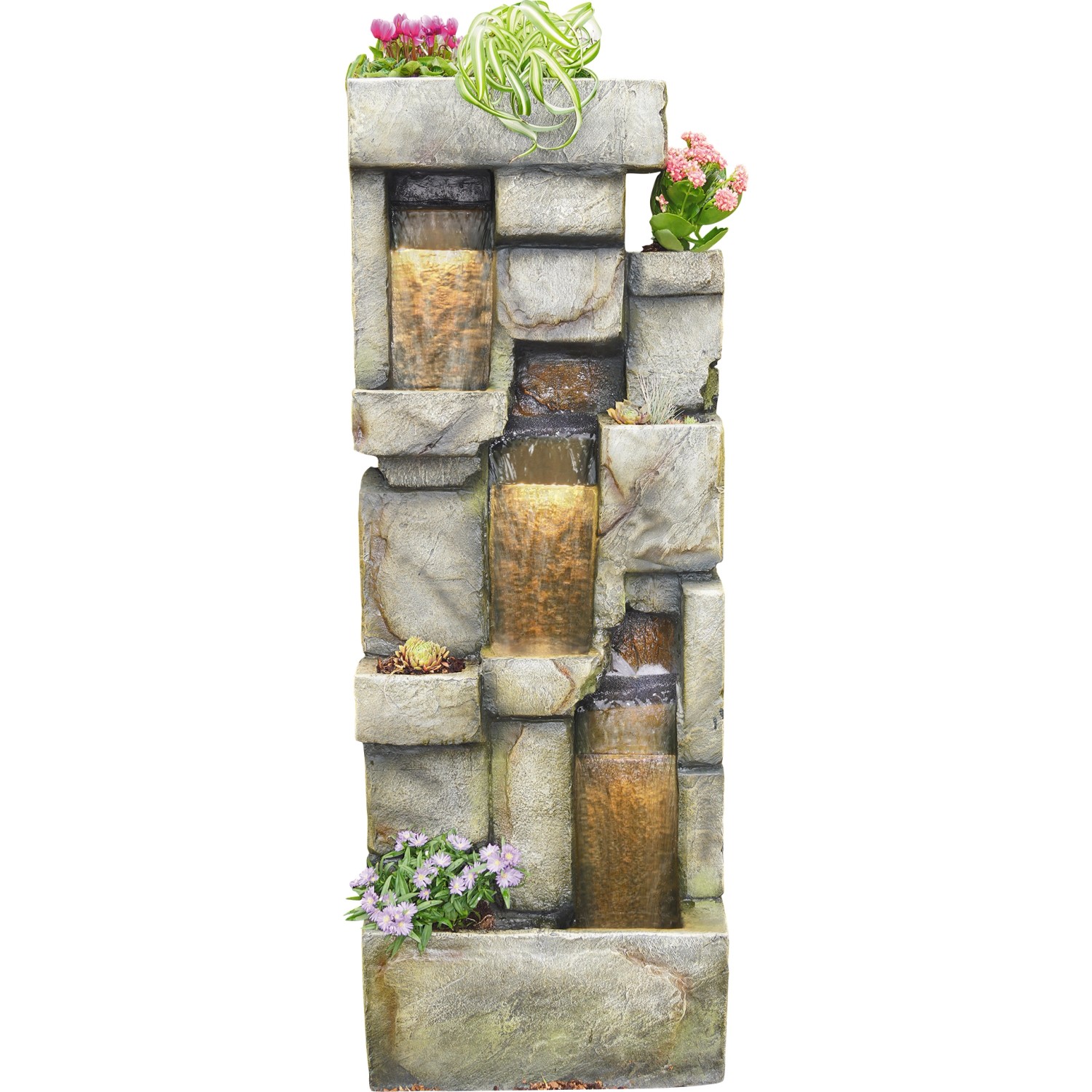 Granimex Wasserwand Inka mit 5 Pflanzzonen