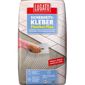 Sack Fliesenkleber Sicherheitskleber Flexibel Plus 18kg von Lugato.