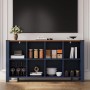 Merax Organizer Regal 140x34x75 cm 8 Staufächer Küche Wohnzimmer Esszimmer_10