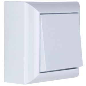 Aufputz-Taster PlanoLuxe Weiß von REV Ritter für Schalterprogramme.