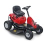 Roter Troy-Bilt Aufsitzmäher Mini-Rider 76T-S mit Seitenauswurf.