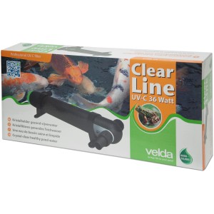 Velda UV-C Teichklärer Clear Line 36 Watt im Karton, für klares Teichwasser.