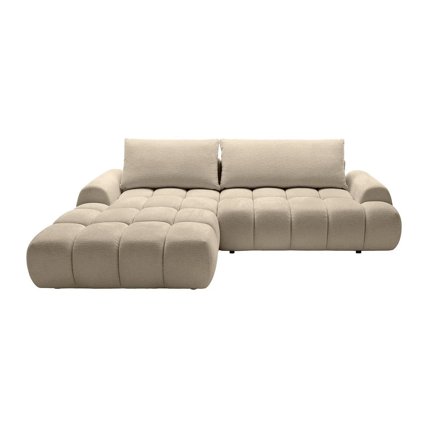 Vente-unique Schlafsofa Farneta Taupe 280 cm