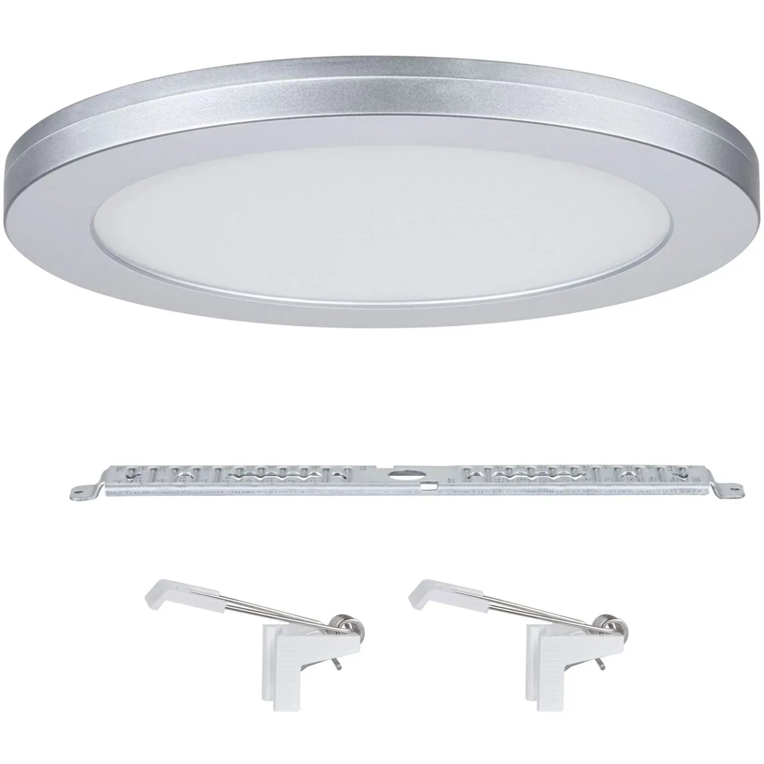 Paulmann LED-Einbaupanel 2in1 Cover-it Chrom mit Montagezubehör.