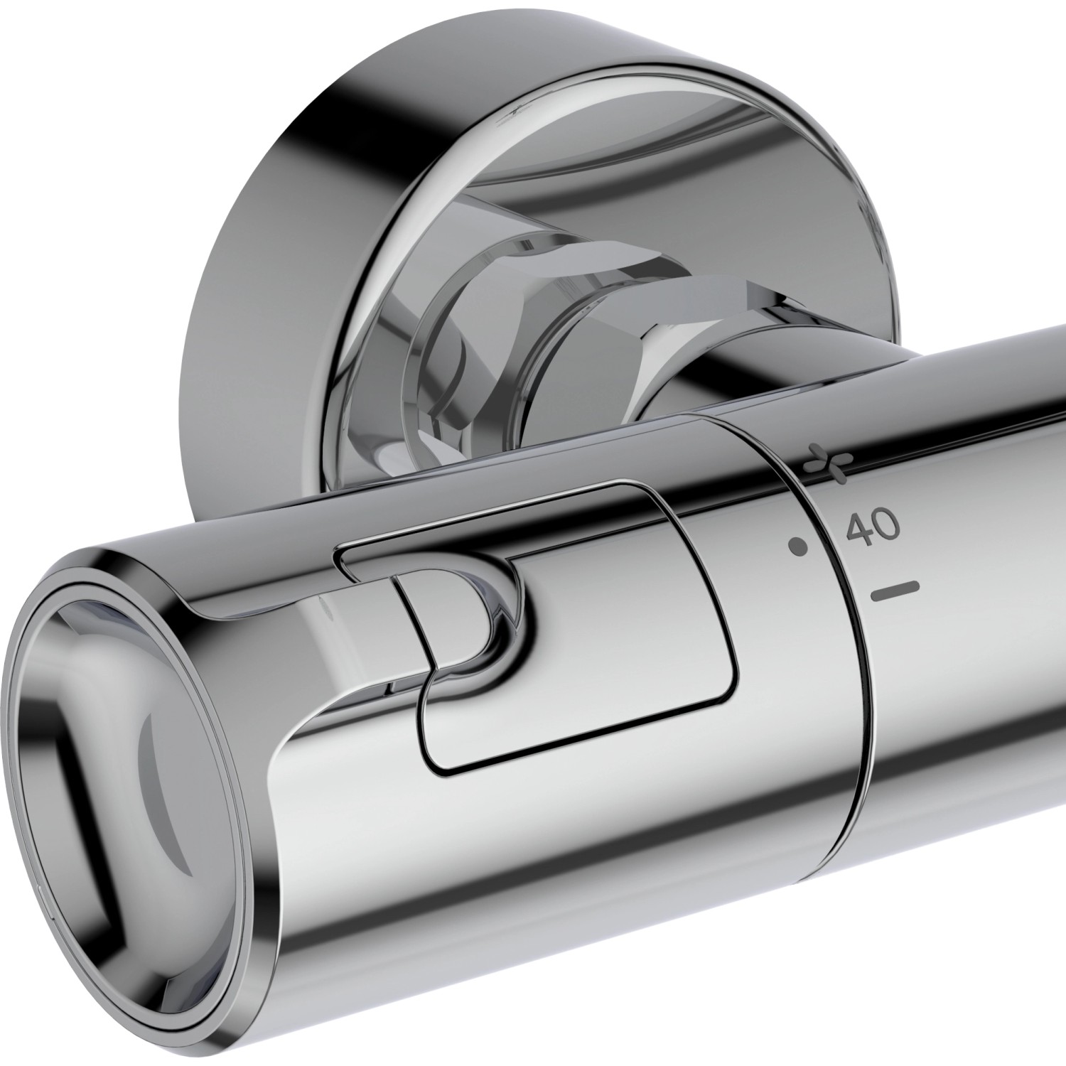 Ideal Standard Ceratherm T50 Duschsystem Aufputz, Chrom-Thermostat mit Temperaturregler.