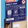 tesa® Insect Stop Klett Fliegengitter Premium für Fenster, weiß, max. 130x130cm