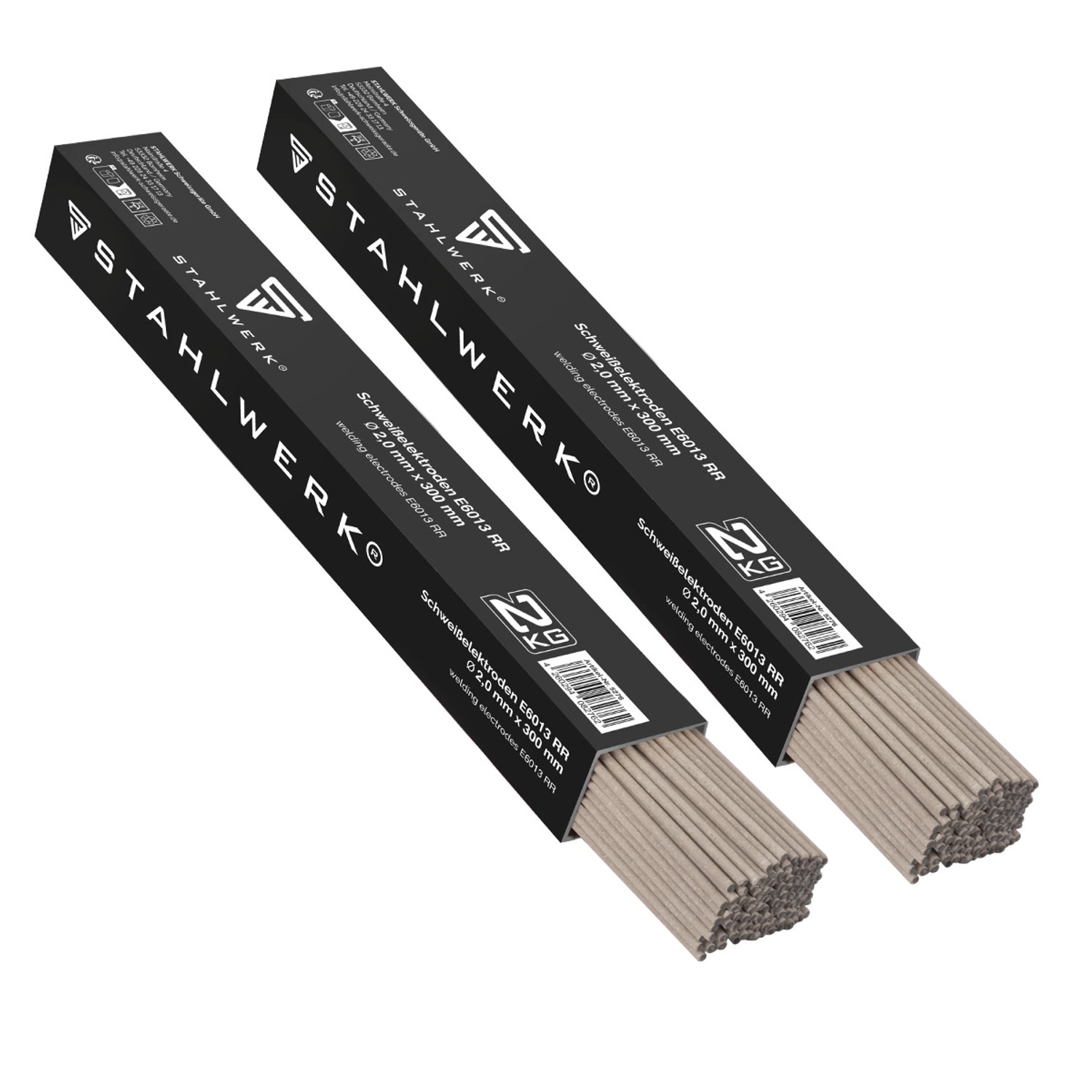 STAHLWERK Stabelektroden AWS E6013RR Rutilumhüllt 2 mm x 300 mm 2 kg 2er Set