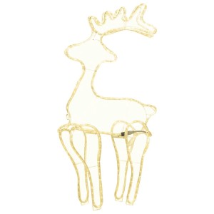 vidaXL Rentier Weihnachtsdekoration mit Mesh 306 LEDs 60x24x89 cm 289976