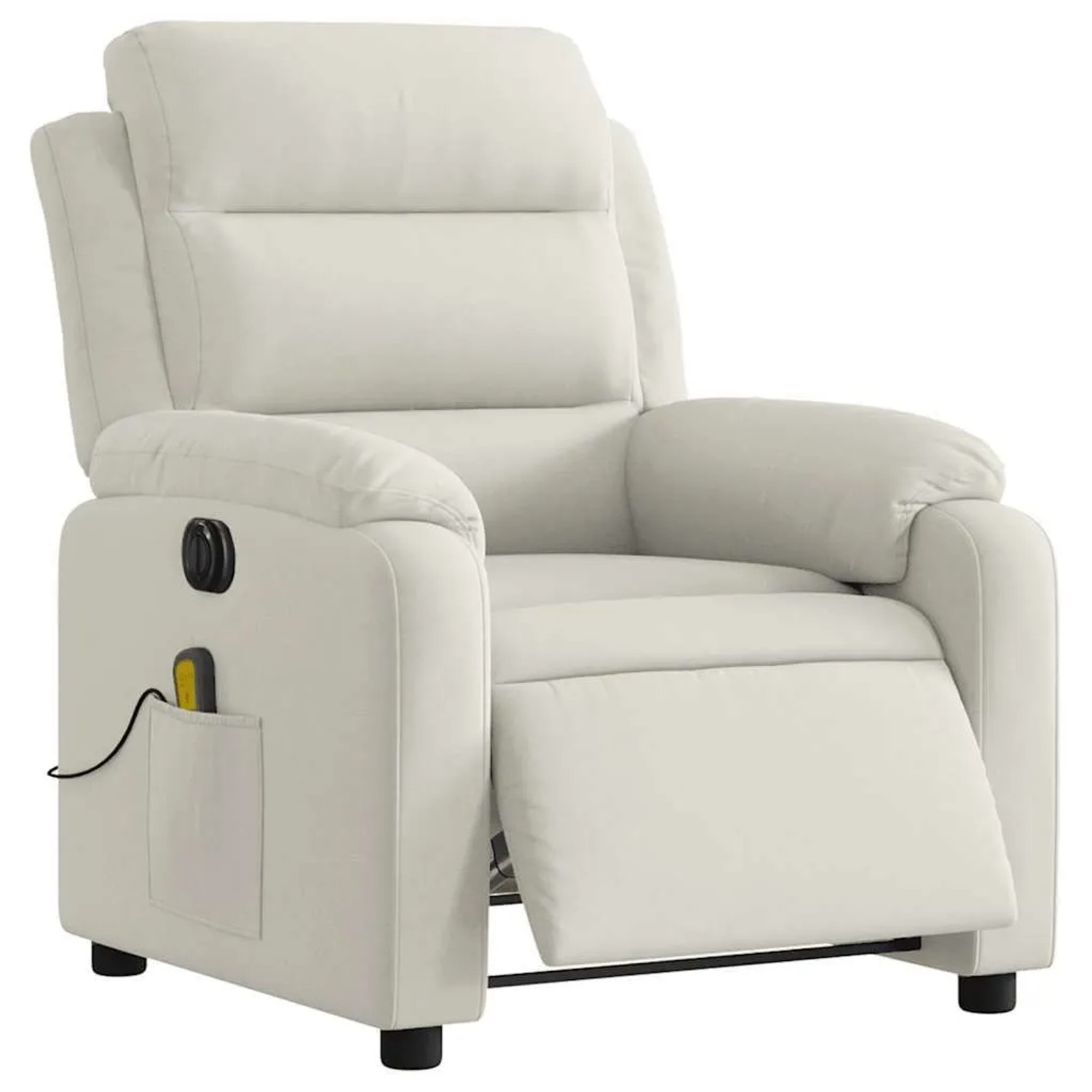 vidaXL Massagesessel Elektrisch Creme Samt 3205090 günstig online kaufen