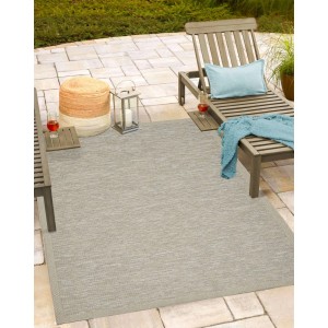 Floornovo Indoor & Outdoor Teppich Nr. 97 Grau Gemustert 280 x 200 cm