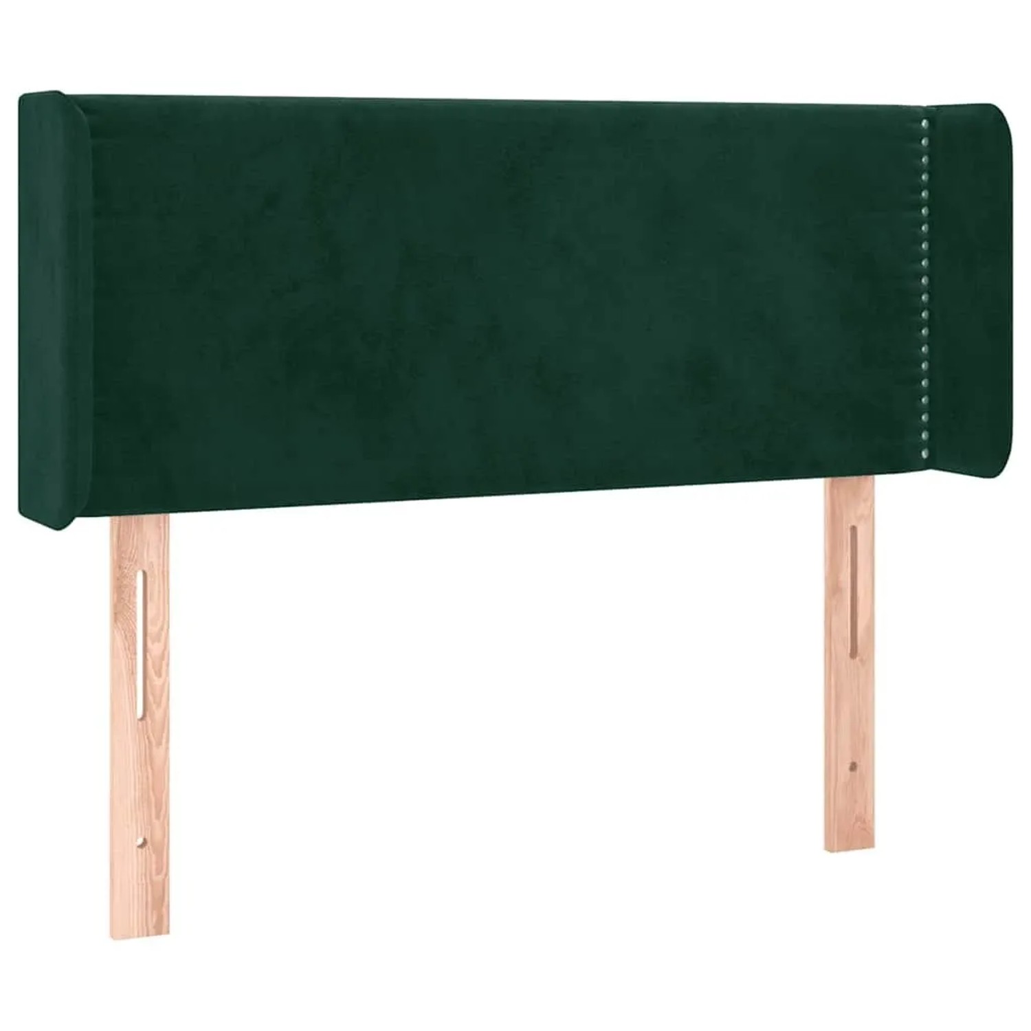 vidaXL Kopfteil mit Ohren Dunkelgrün 103x16x78/88 cm Samt 3118673