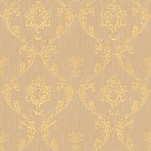 Bricoflor Vliestapete in Braun und Gold mit Barock Ornamenten und Metallic-Glitzer Effekt.