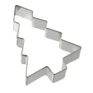 Zenker Ausstecher Baum, 63x85mm, aus Weißblech, ideal für Weihnachtsplätzchen.