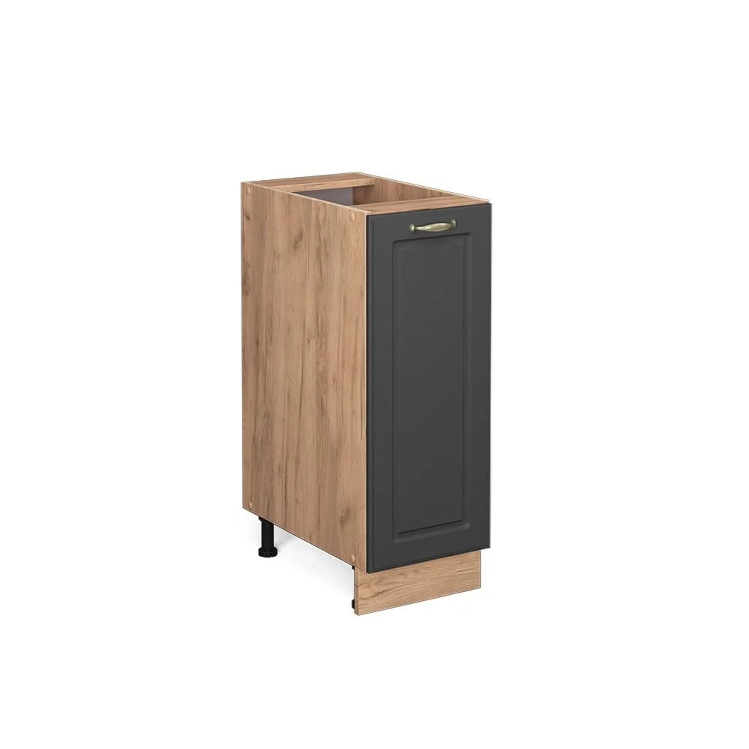 Vicco Apothekerschrank Fame-Line Anthrazit-Gold Goldkraft Eiche 30 cm ohne Arbeitsplatte