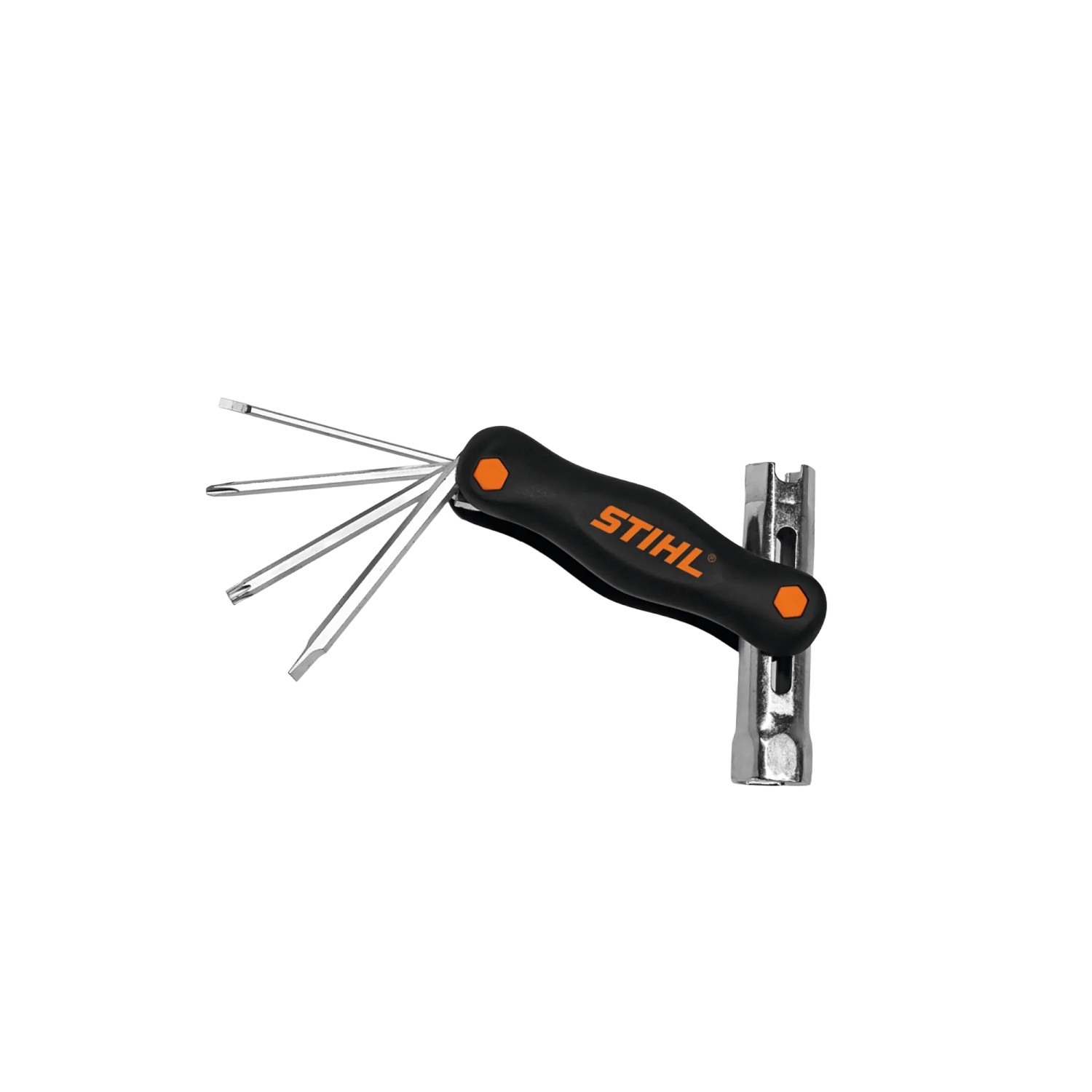 Stihl Multifunktionswerkzeug mit Schlüsselweite 19 - 13 Orange-Grau