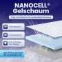 Arensberger GEL-Matratze ANNA 180x200: Schichtaufbau mit atmungsaktivem Gelschaumkern.