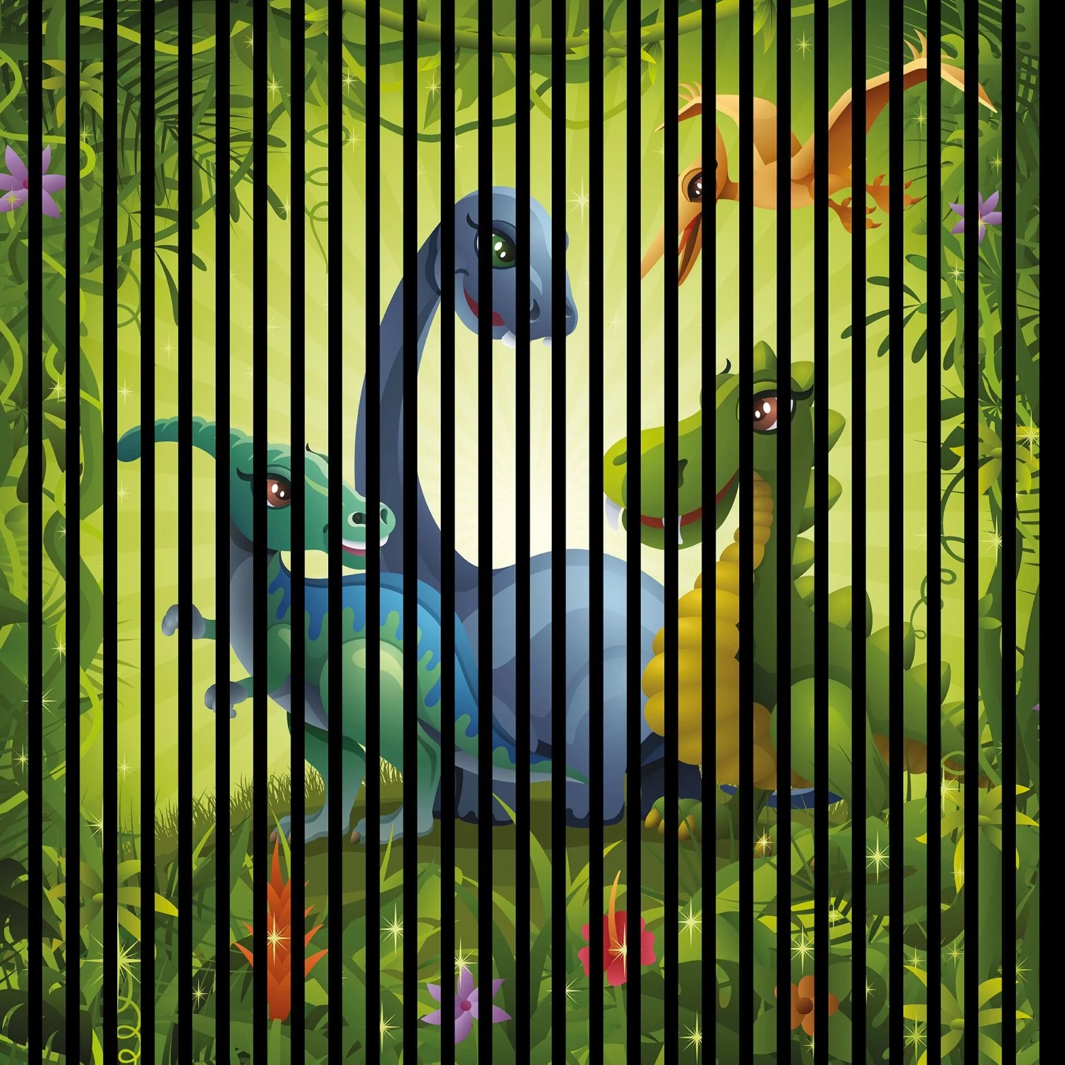 FN Acustico Akustikplatte Dinos 1 PET u. MDF Foliert 1.133 x 19 x 1.195 mm