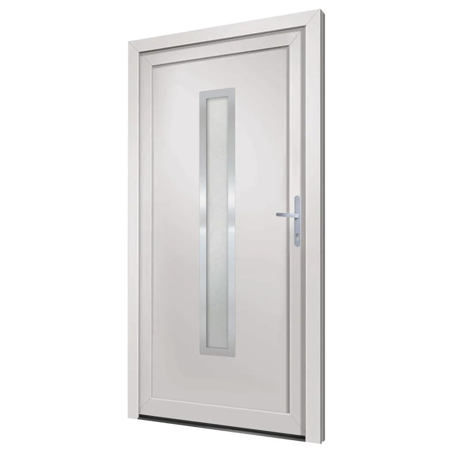 Thumbnail - vidaXL Haustür Weiß 98x200 cm PVC 3187893