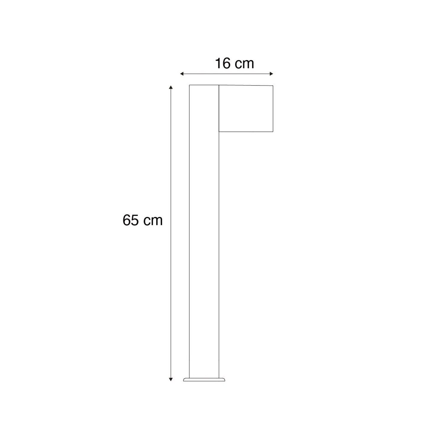 QAZQA Außenleuchte Aluminium mit Holzdruck mit Erdspieß und Kabelverschraubung 65cm IP44 Baleno_5