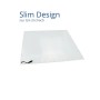 Dimmbares, weißes ENOVALITE LED Panel 30x30cm für Rasterdecken, mit Fernbedienung.