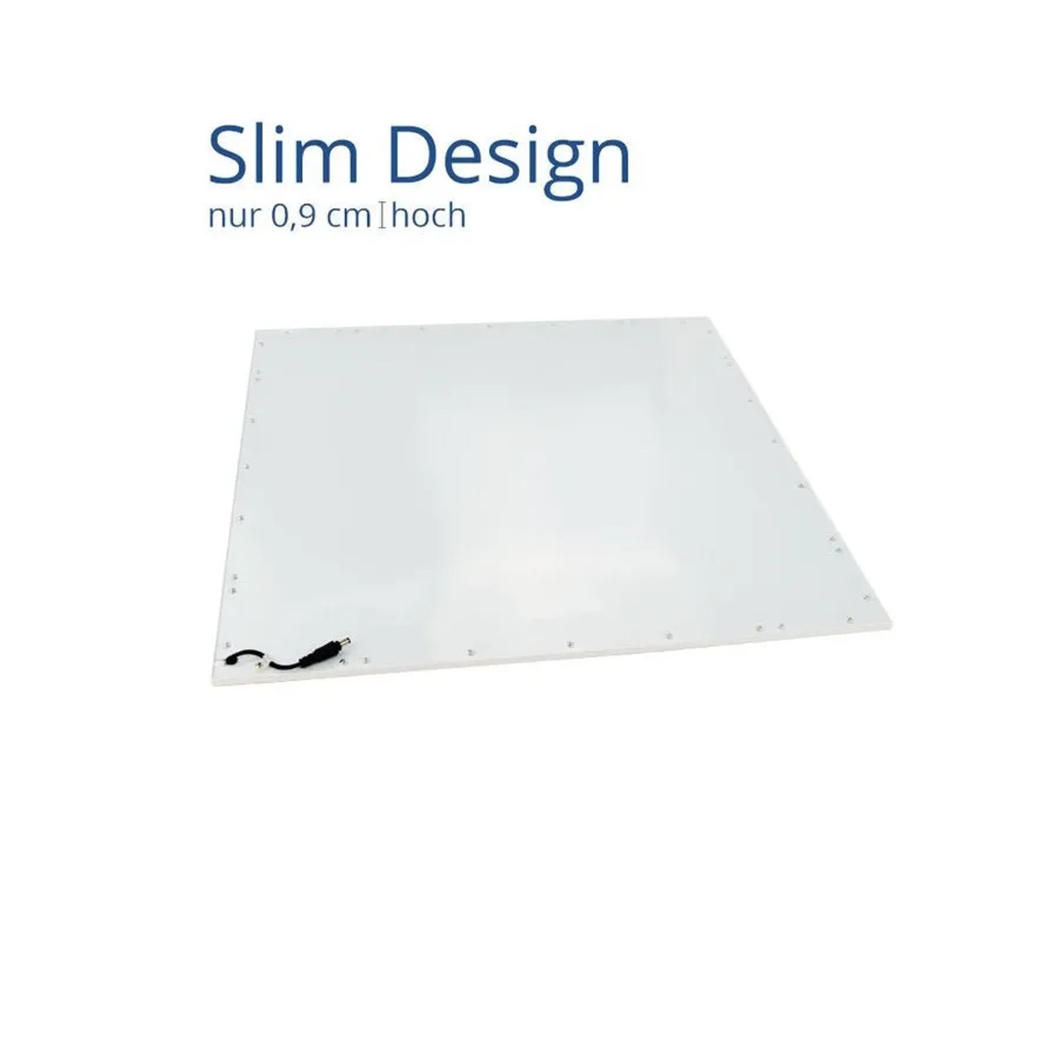 Dimmbares, weißes ENOVALITE LED Panel 30x30cm für Rasterdecken, mit Fernbedienung.