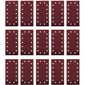 Einhell Q-Stick Schleifblätter-Set, 15-teilig, für Schwingschleifer. Schleifpapier mit Löchern.