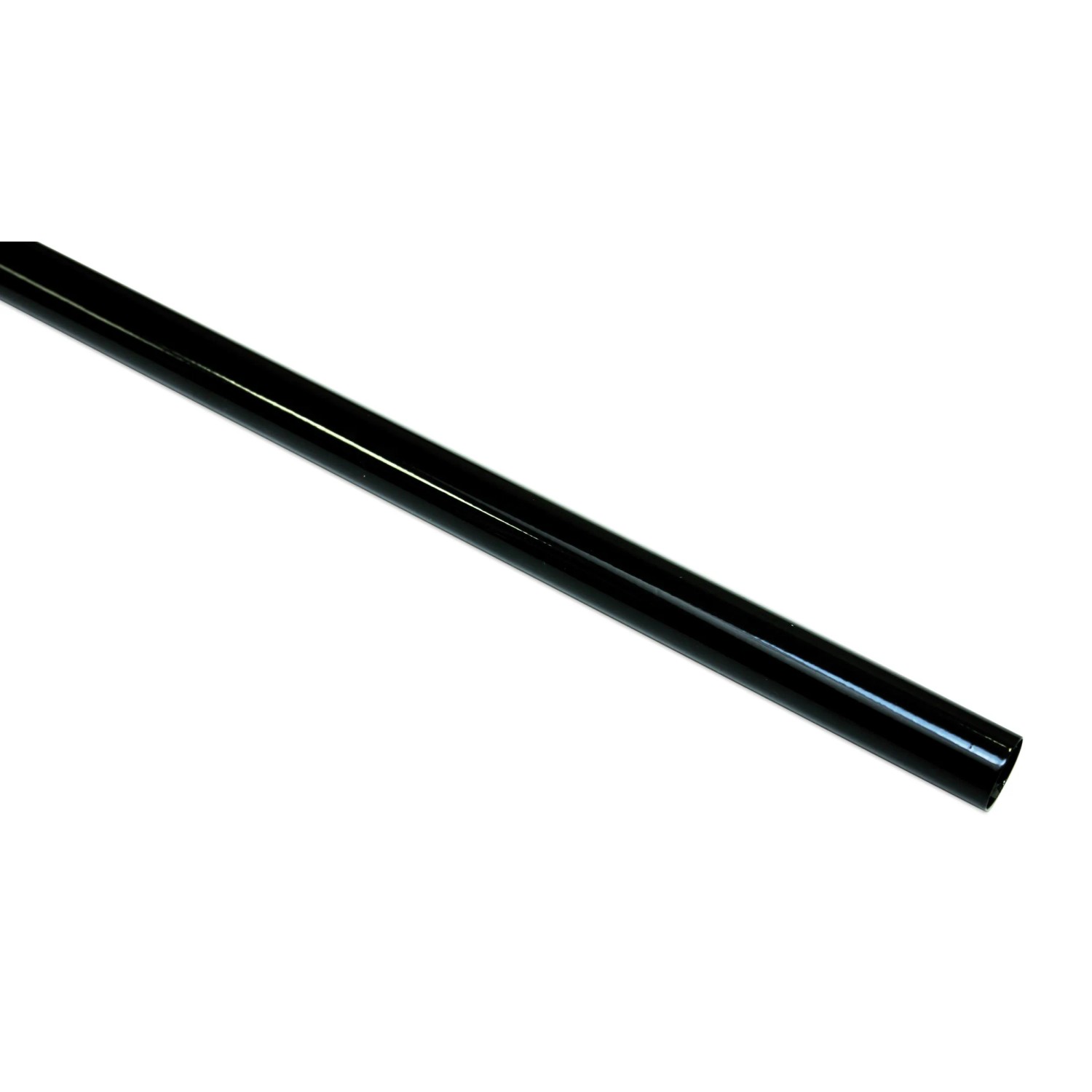 Gardinia Gardinenstange Chicago, Ø 20 mm, Schwarz, 160 cm. Metallstange für Gardinen.