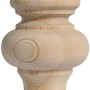 Rustikaler Möbelfuß aus Buche, 90 mm, für Möbeldesign.