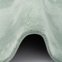 Detailansicht: Runder, grüner Fellteppich "Pergamon Luxus Super Soft" (160x160cm).