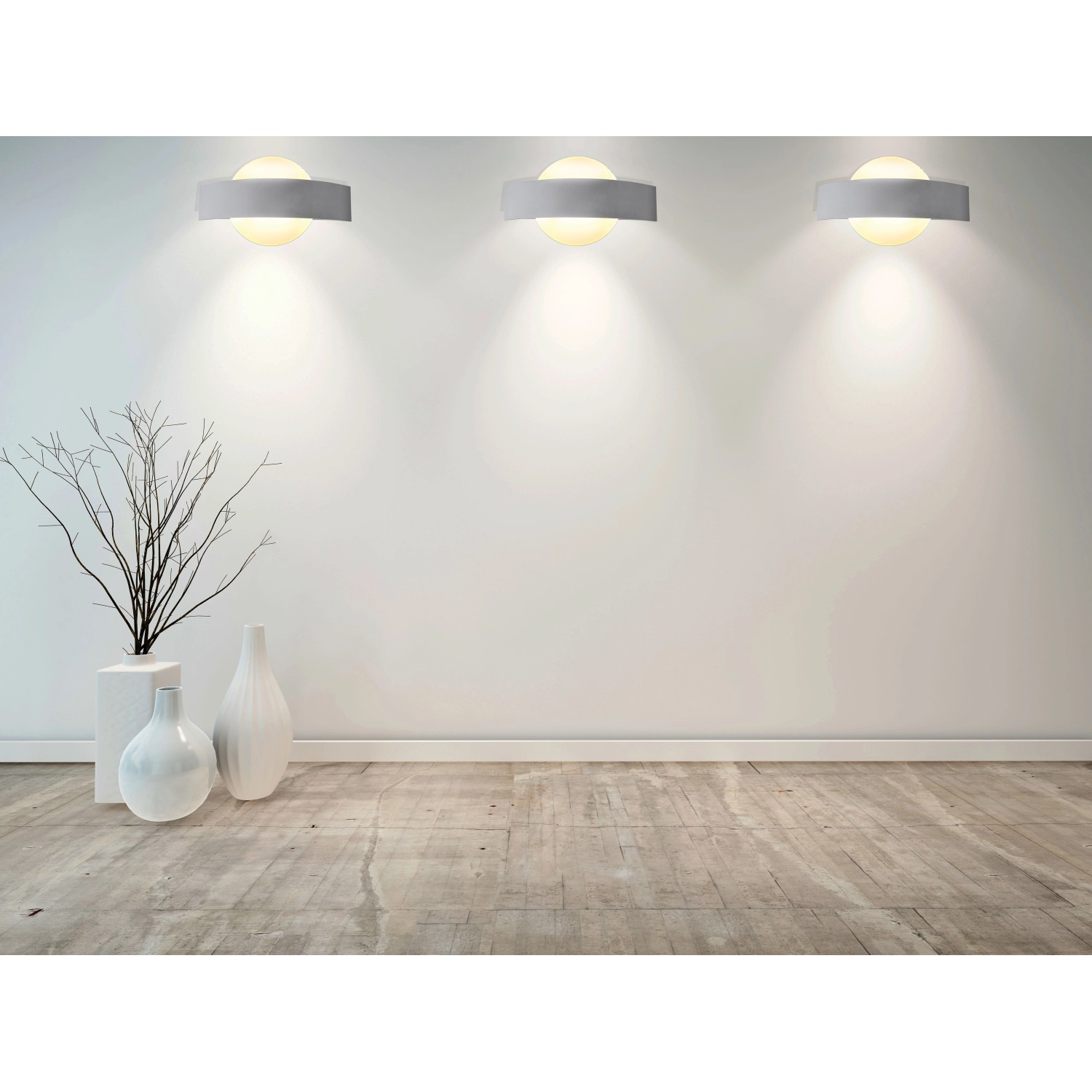 Näve LED-Wandleuchte Stan Weiß 24 cm kaufen bei OBI | Wandleuchten