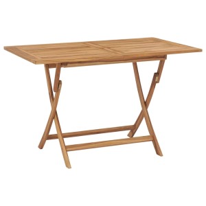 vidaXL Gartentisch Klappbar 120x70x75 cm Massivholz Teak 44682