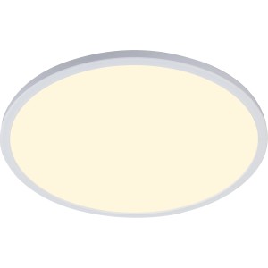 Weiße LED Deckenleuchte Biagio, Ø 42 cm, modernes Design mit Farbwechselfunktion.