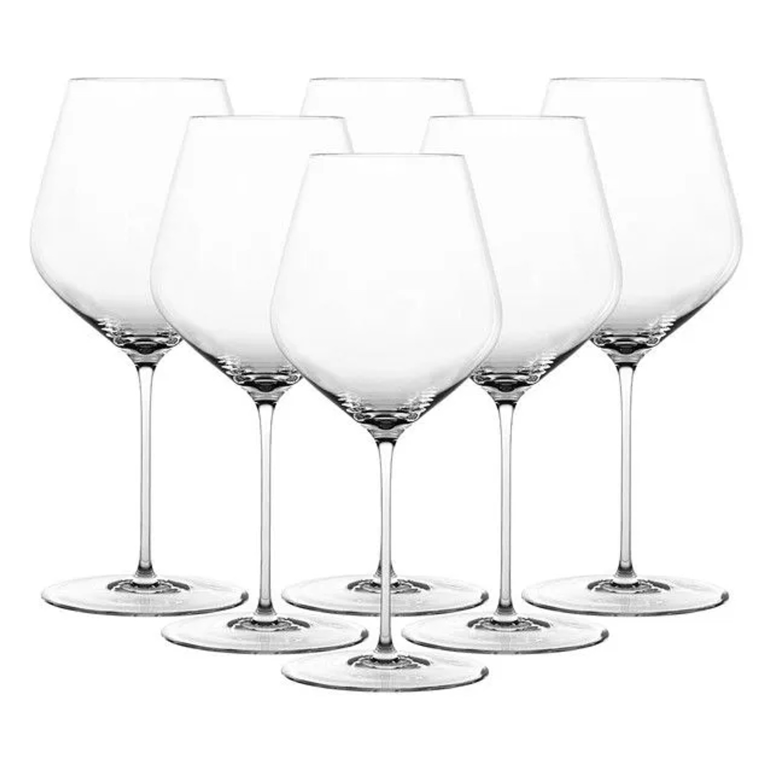 Spiegelau Hi-Lite Burgundergläser, 734 ml, 6er Set aus Kristallglas.