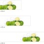 Myspotti Küchenrückwandfolie Aqua Limette, selbstklebend, mit Limetten-Motiv in verschiedenen Größen.
